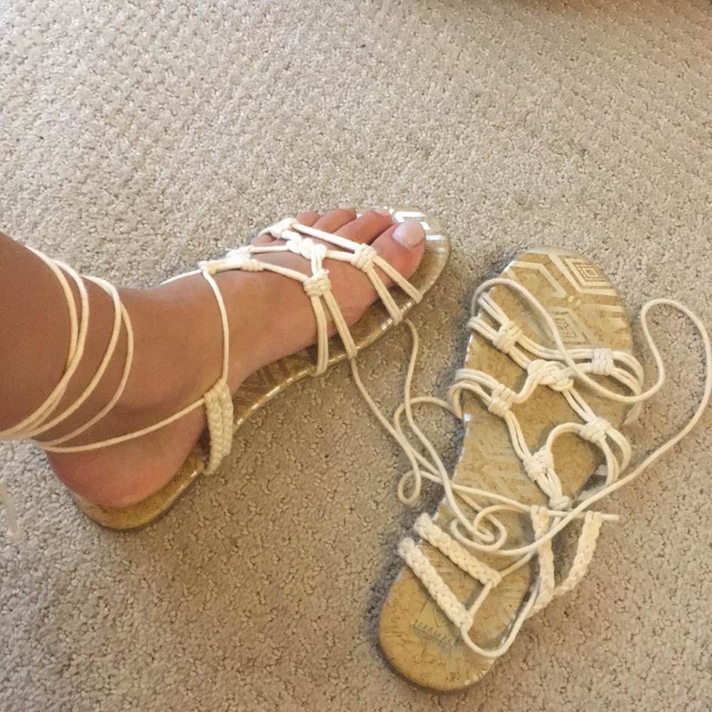 Roxy lace up sandals
